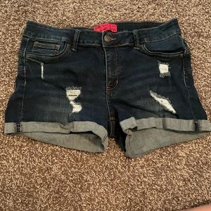 Ripped Jean Shorts